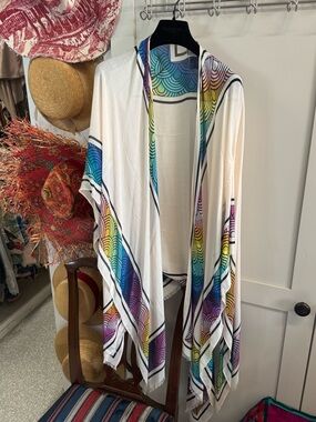 Kurt Geiger 100% Viscose Scarf Shawl - Lightweight Draped Wrap